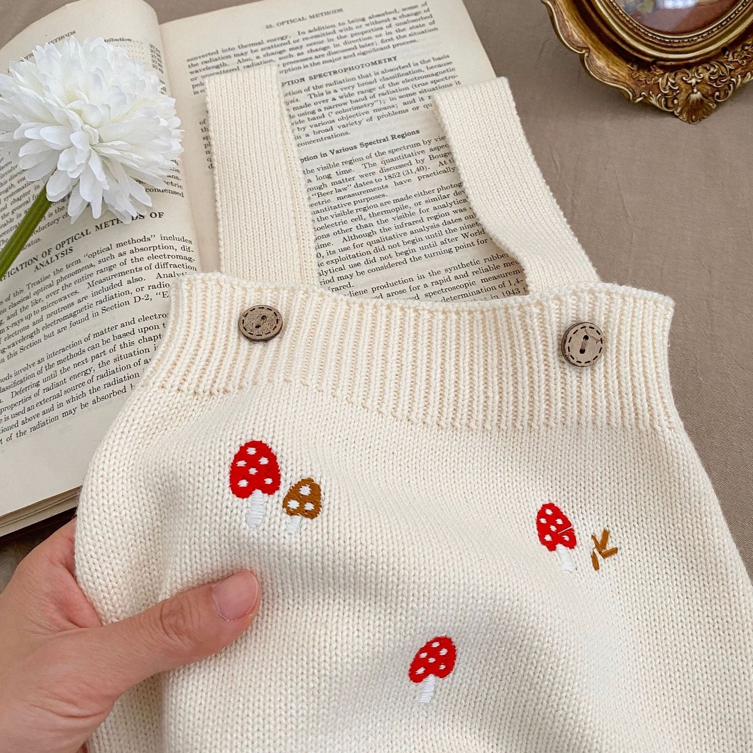 Baby Girl Embroidered Pattern Sleeveless Onesies or Cardigan-6