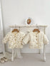 Baby Girl V-Collars Jacquard And Polka Dots Two Kinds Thickened Long Sleeves Winter Cardigan Coat-6