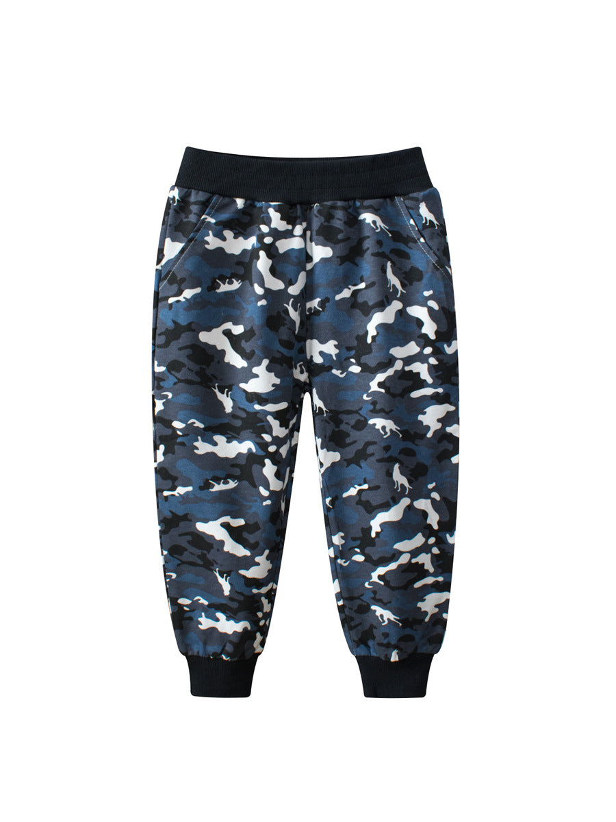 European And American Children’s Spring Cotton Boys’ Camouflage Pants – Casual Kids Trousers-5