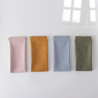 Solid Color Quality Fashion Eyewear Pouch-0