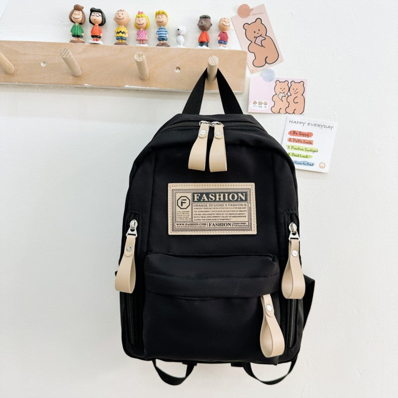 Preschool Children Lightweight And Portable Compact Canvas Backpack-4