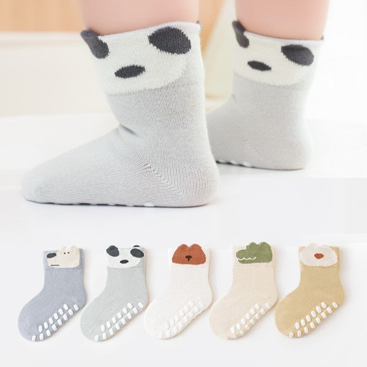 Spring Baby Unisex Breathable Animals Cartoon Design Socks Non-Slip-0