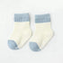 Baby Two Colors Contrast Boneless Bottom Dispensing Socks 1 Lot = 5 Pairs-5