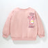 Baby Girl Pink Cartoon Bear Pattern Cotton Hoodie-0