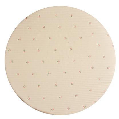 Bear Stitched Floor Mat, Embroidered, Round Shape, Detachable And Washable Baby Crawling Mat-8