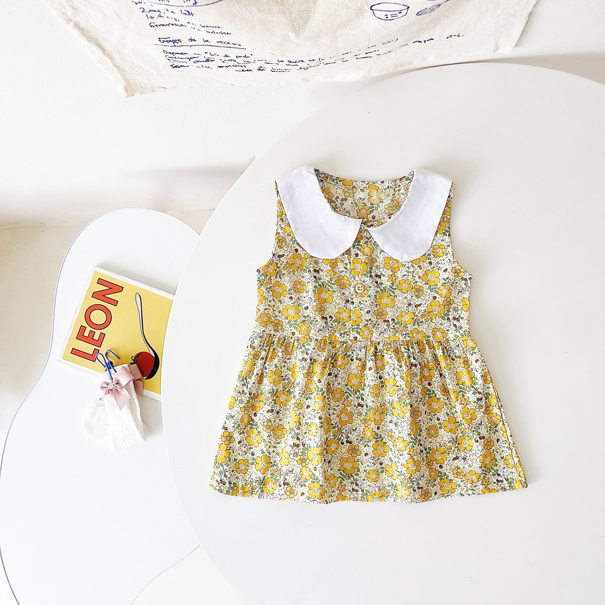 Baby Girl Various Style Print Pattern Loose Summer Dress-6