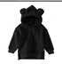 Baby Solid Color Animal Ear Patch Design Autumn Korean Style Hoodie-7