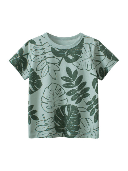 Printing Pattern Boys T-Shirt In European And American Style For Summer-6