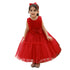 New Arrival Summer Baby Kids Girls Sleeveless Solid Color Ruffle Mesh Bow Tied Dress-6