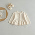 New Arrivals Baby Girls Sweety Laces Round Collars Long-Sleeved Cardigan-1