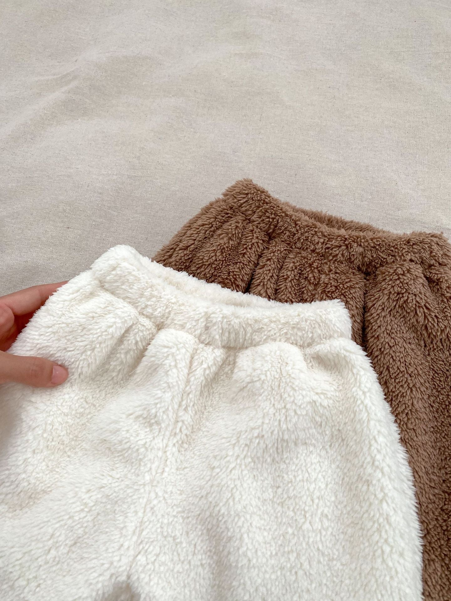 Winter Baby Thick Thermal Long Sleeve Teddy Bear Knitted Sweater And Pants Two Pieces Sets-7