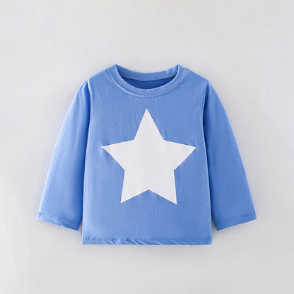 Cotton Long Sleeve Base Shirt: Baby And Girls’ European And American Style Tops – Fashionable Clothing For Toddlers And Children-0