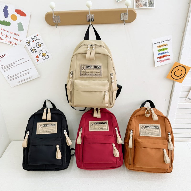 Preschool Children Lightweight And Portable Compact Canvas Backpack-0