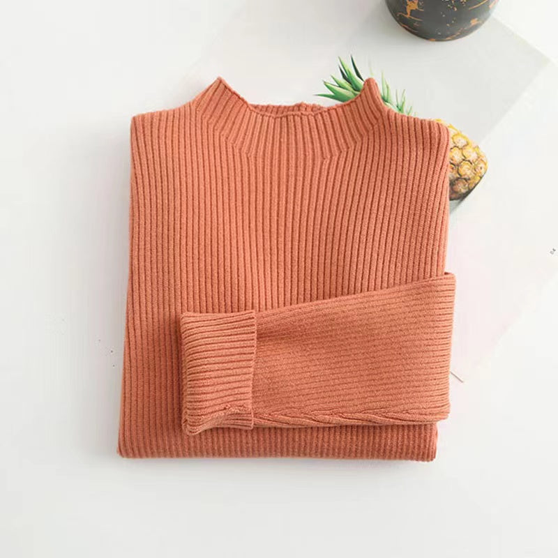 Kids Solid New Arrival Knit Sweater-7