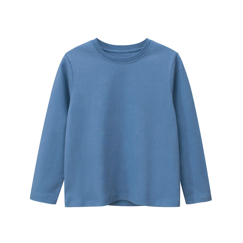 Baby Boy And Girl Solid Color Quality Basic Shirt Tops-7