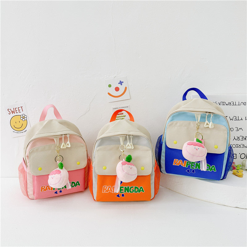 Baby Cute Print Pattern School Bags Backpack-0