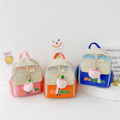 Baby Cute Print Pattern School Bags Backpack-0