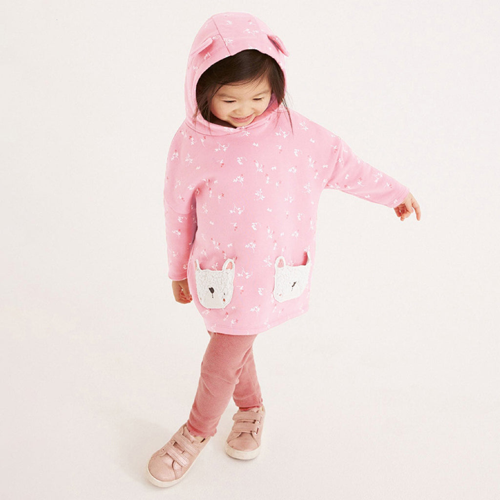 Autumn Cute Floral Pattern Hoodie Clothing Sets-6