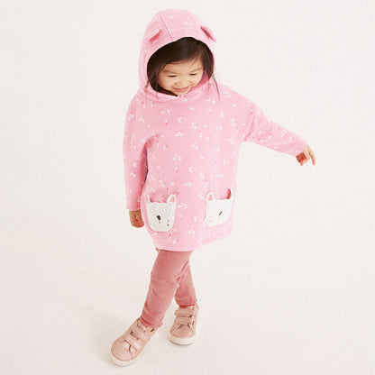 Autumn Cute Floral Pattern Hoodie Clothing Sets-6