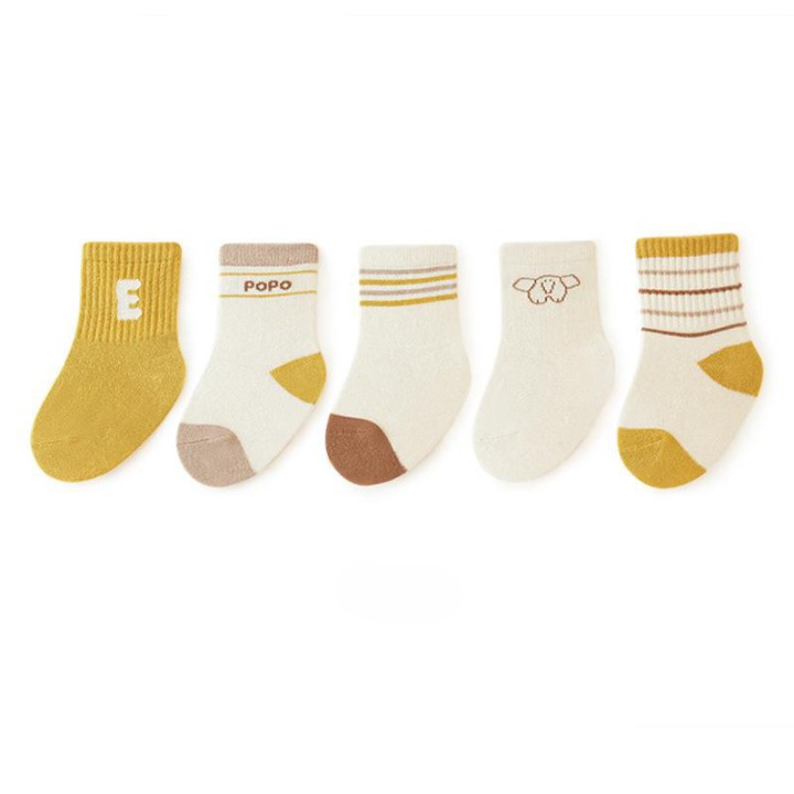 Autumn Cartoon Print Pattern Baby Socks-7