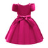 Baby Girl Solid Color Sling Princess Fashion Dress Children’s Formal Dress-10