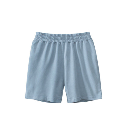 Baby Boy Solid Color Mid Pants In Summer-8