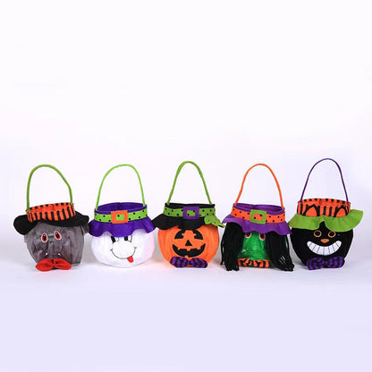 Halloween Witch Pumpkin Tote Bag Children’s Festival Candy Bag Decorative Props-8