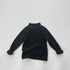 Baby Solid Color High Neck Long Sleeve Pullover Shirt Tops-7