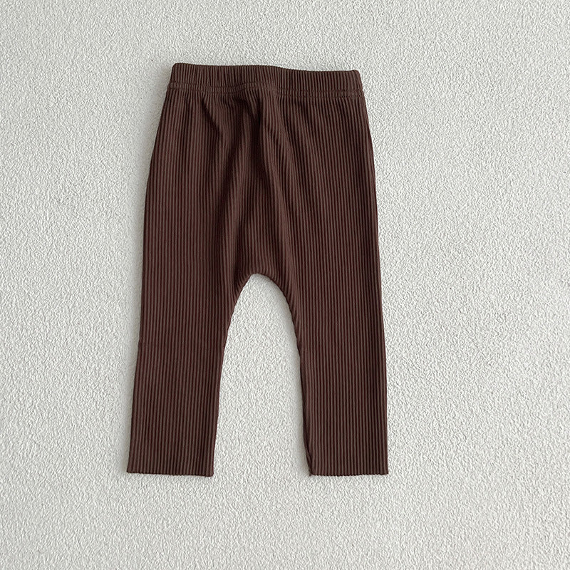 Solid Color Soft Cotton Comfy Leggings-8