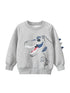 Baby Boys Dinosaur Talking Cartoon Crew Neck Long Sleeve Thick Pullover-2