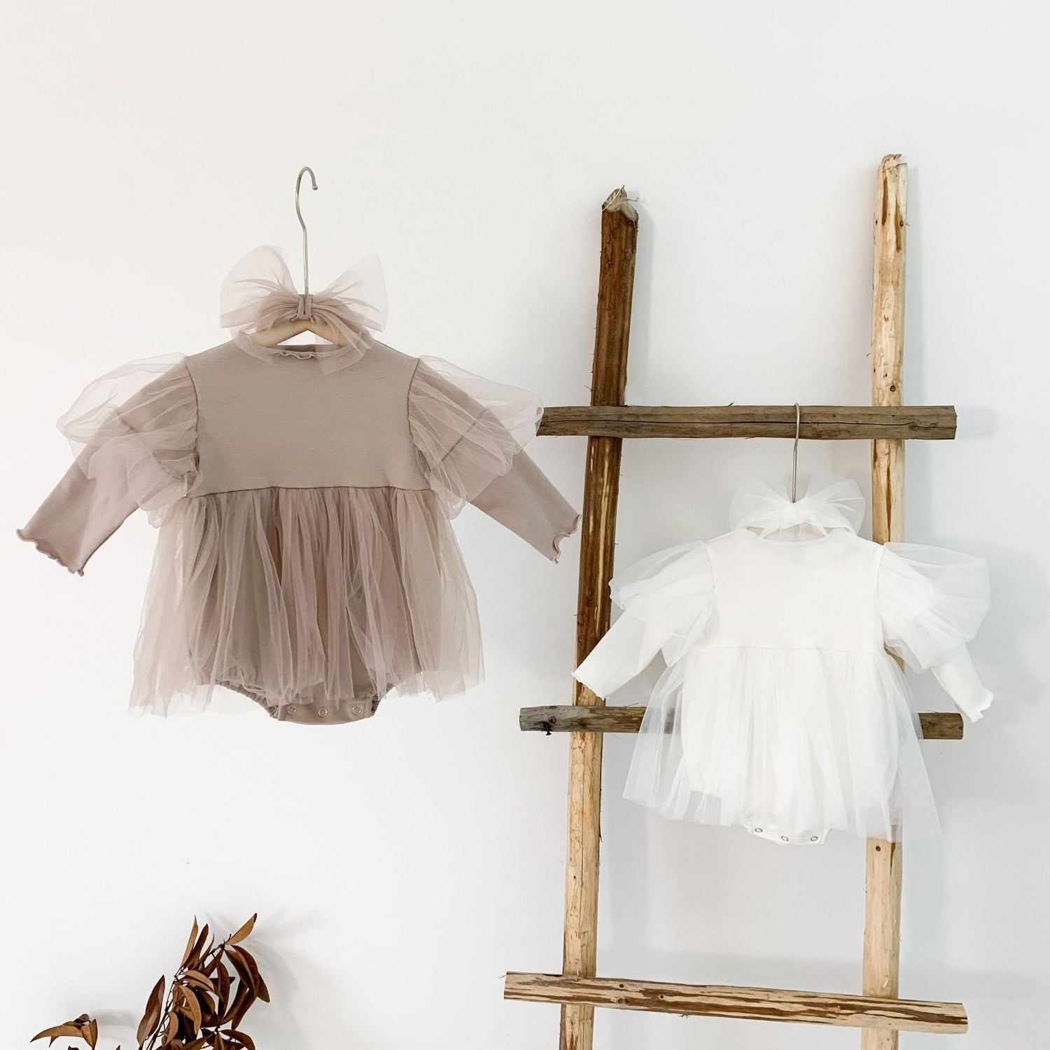 Baby Girl Mesh Tutu Skirt With Solid Top Dress In Spring-7