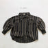 Baby Fashion Striped Pattern Lapel Design Single Breasted Shirt-0