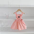 New Arrival Summer Baby Kids Girls Bow Embroidery Pattern Simple Overalls Design Dress And T-Shirt – Sister Matching Set-6