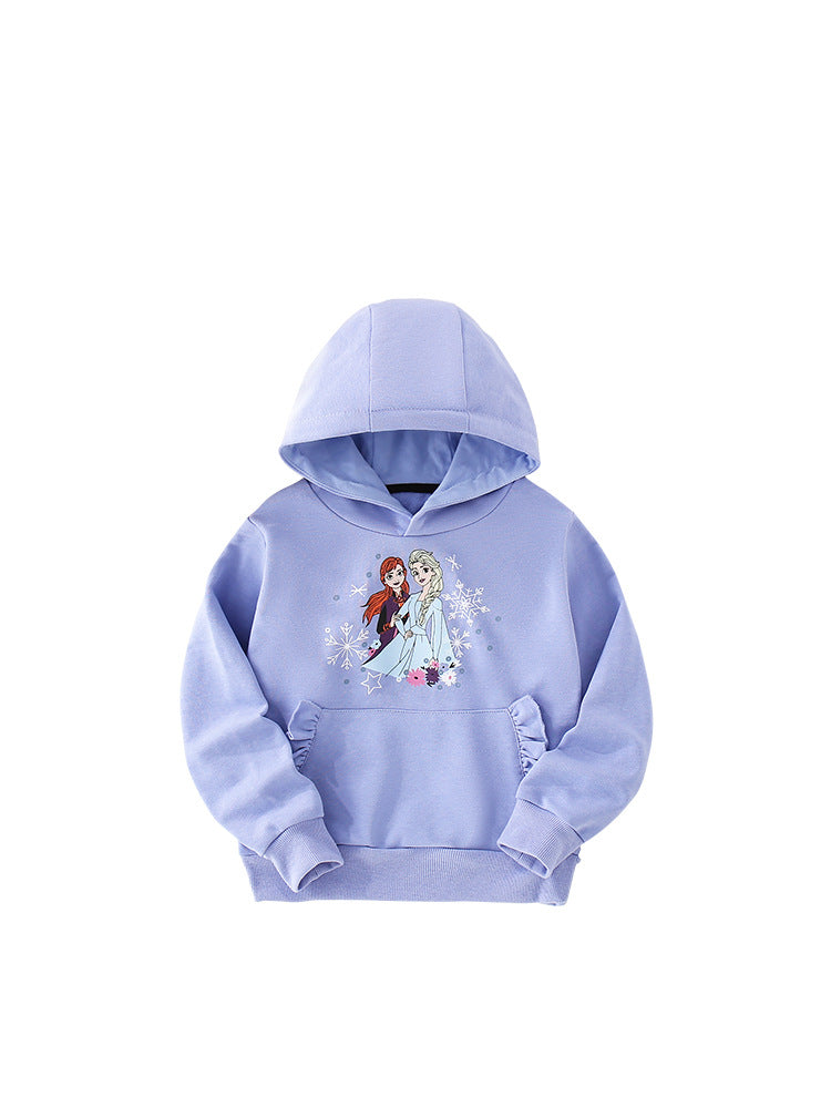 Baby Fashion Cartoon Print Pattern Casual Cotton Hoodie-8