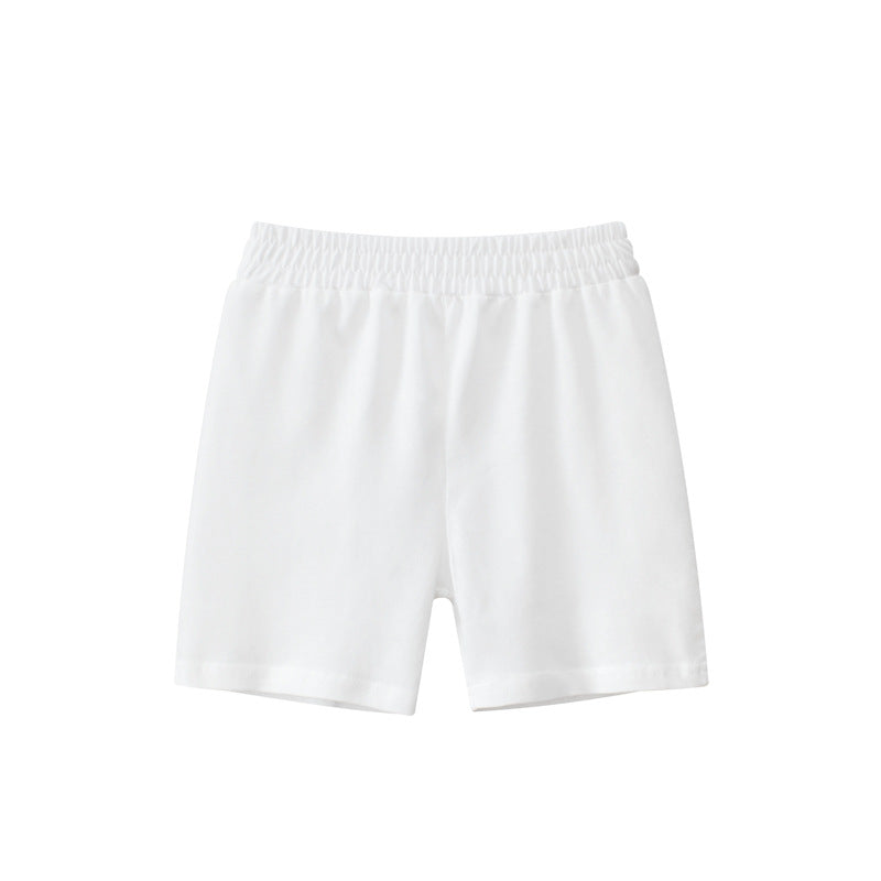 Baby Boy Solid Color Mid Pants In Summer-9