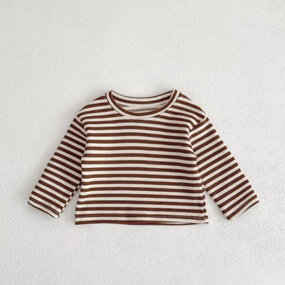 Baby Striped Shirt Combo Corduroy Fabric Cartoon Bear Embroidered Vest Bodysuit 2 Pieces Sets-9