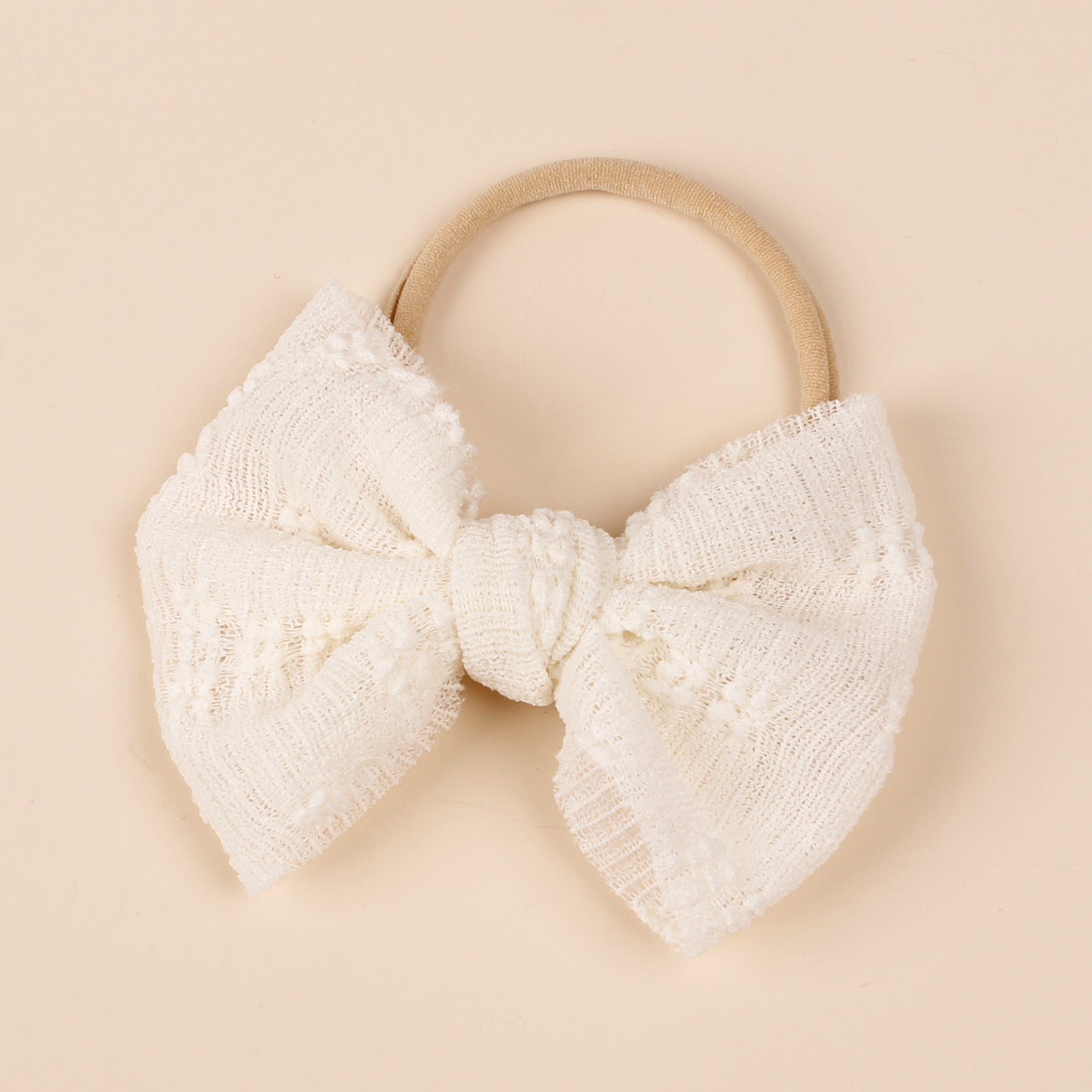 Baby Simple Style Bow Tie Hair Tape For Children-8