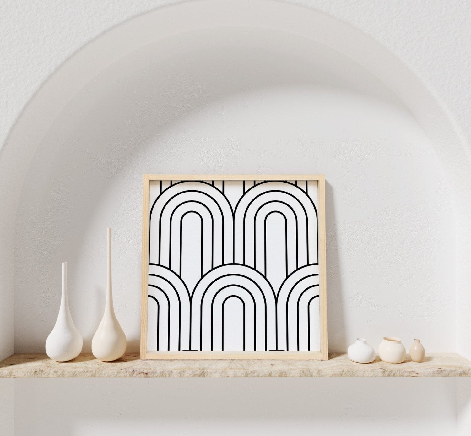 Rainbow Pattern Wood Sign-11