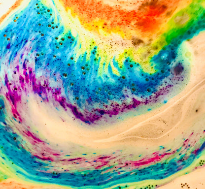 Somewhere Over Rainbow Bursting Bath Bomb-Fruity Candy Scent-1