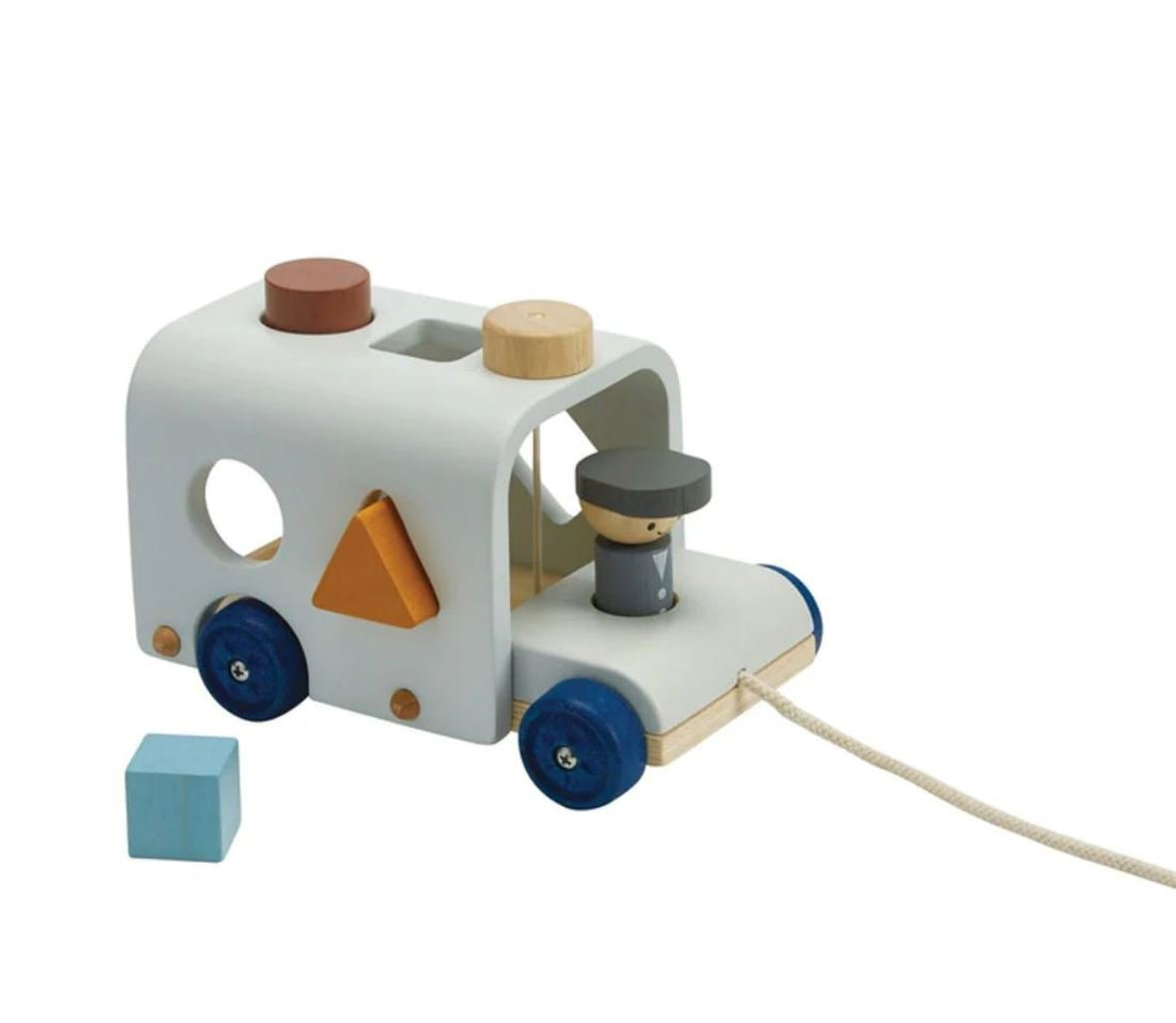 PlanToys Shape Sorting Bus in Orchard Colors-0