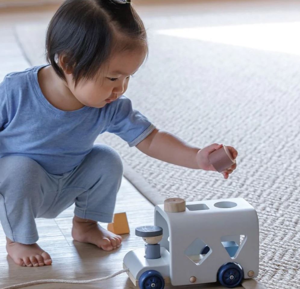 PlanToys Shape Sorting Bus in Orchard Colors-3