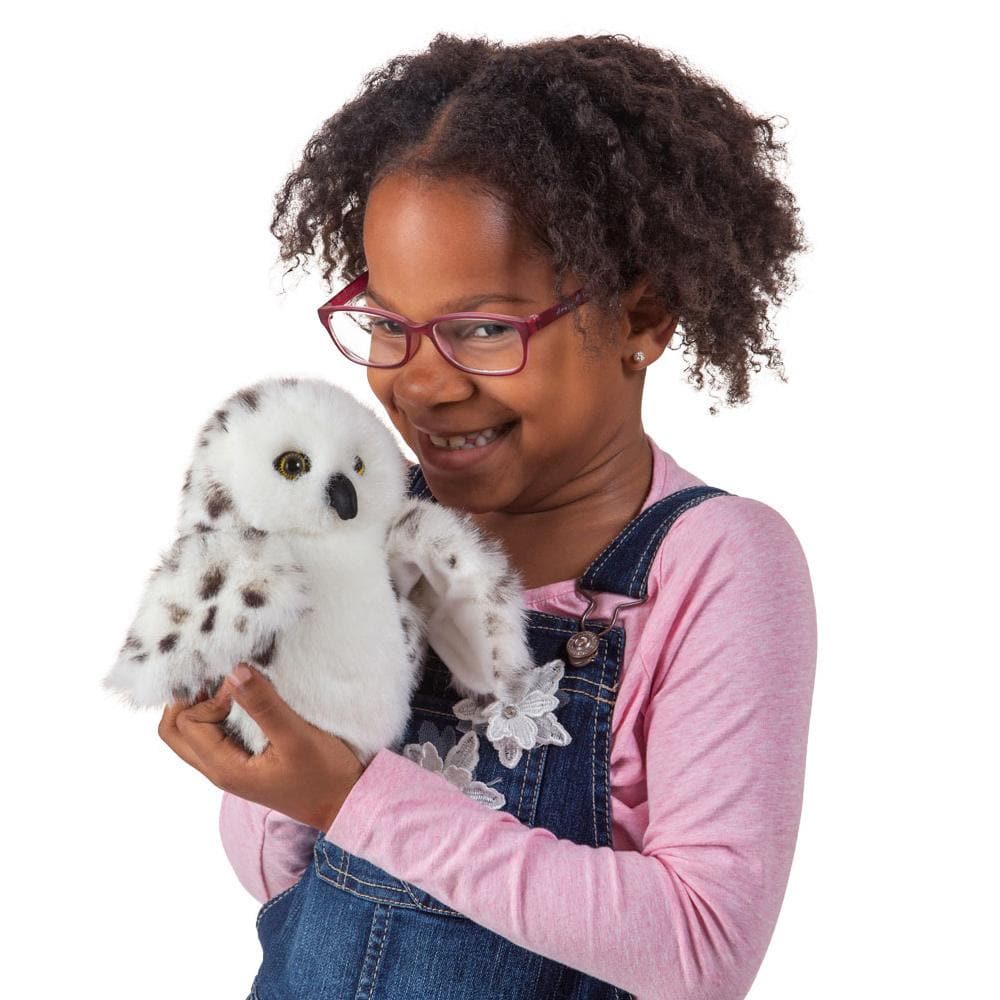 Snowy Owl Stuffed Animal Puppet-3