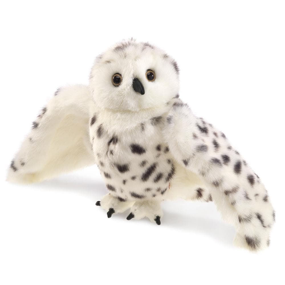 Snowy Owl Stuffed Animal Puppet-0