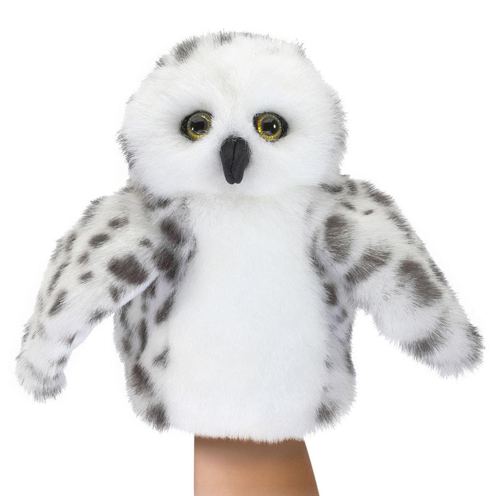 Snowy Owl Stuffed Animal Puppet-2