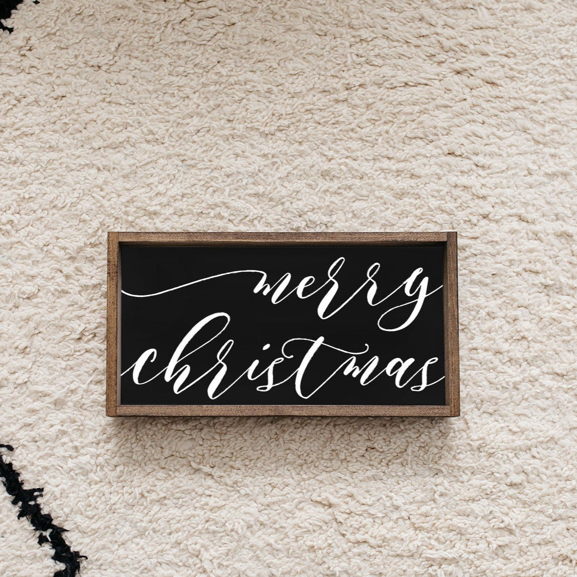 Merry Christmas Small Wood Sign-0