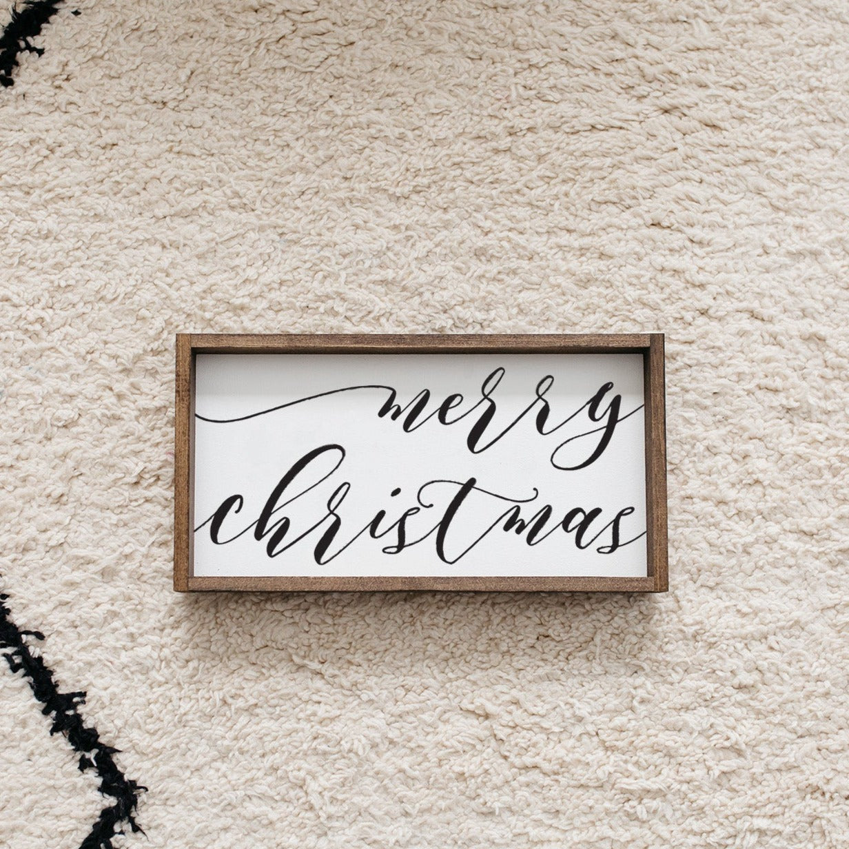 Merry Christmas Small Wood Sign-1