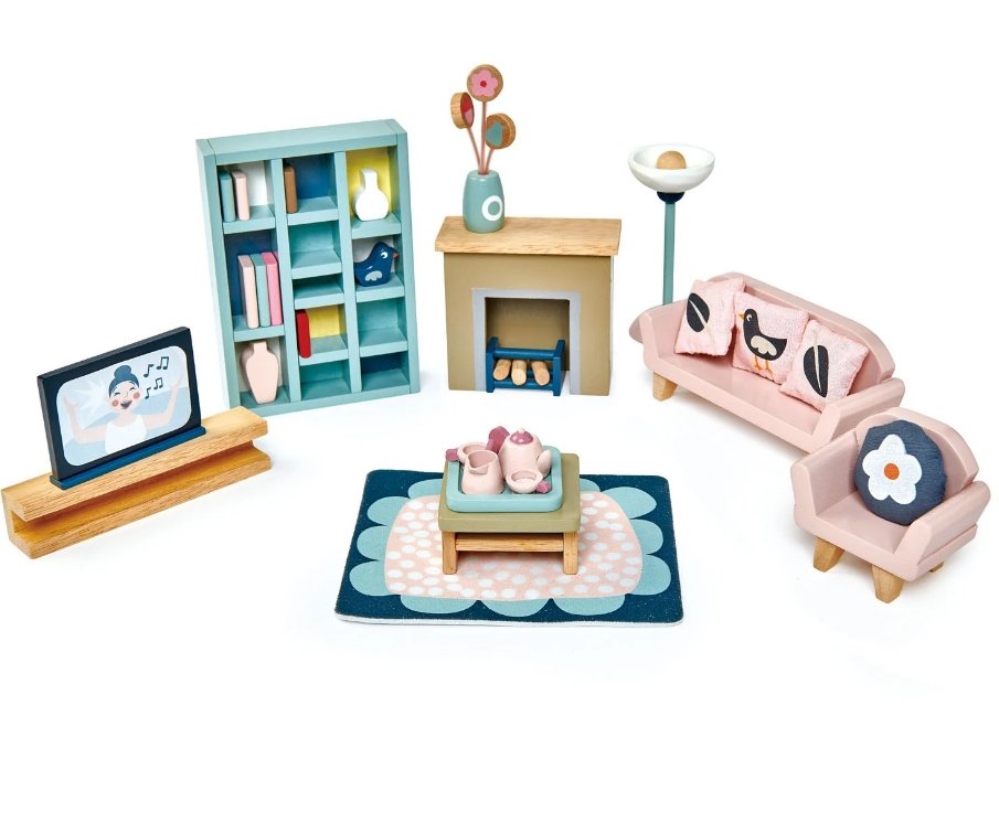 Tender Leaf Toys Dolls House Sitting Room Furniture-0