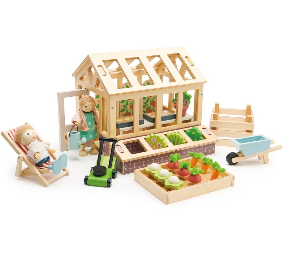 Tender Leaf Toys Greenhouse and Garden Set-0