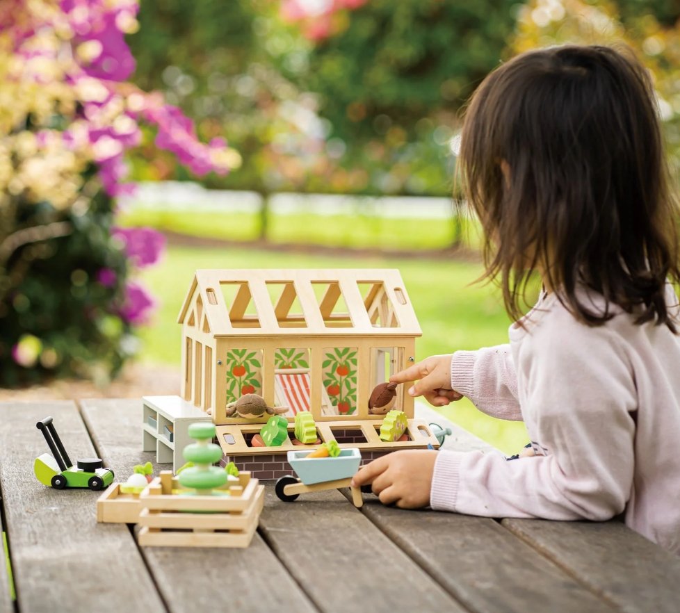 Tender Leaf Toys Greenhouse and Garden Set-1