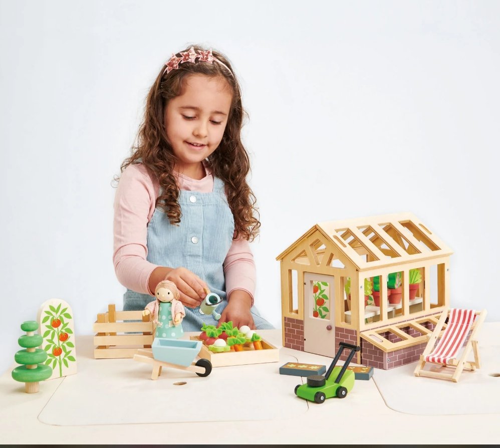 Tender Leaf Toys Greenhouse and Garden Set-2